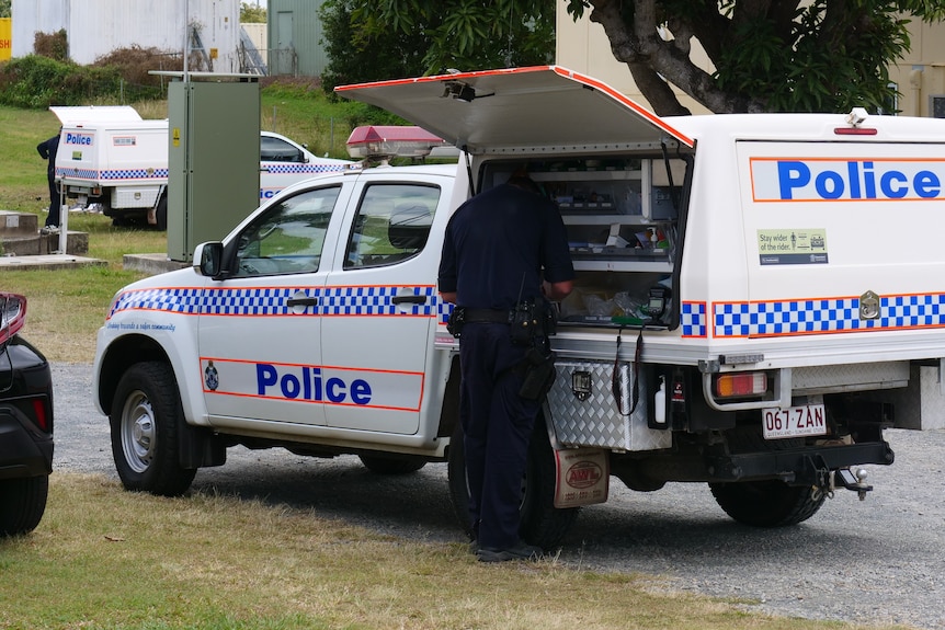 Mackay police at scene.