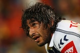 So close: Thurston praised his team-mates for fighting back against the Broncos.