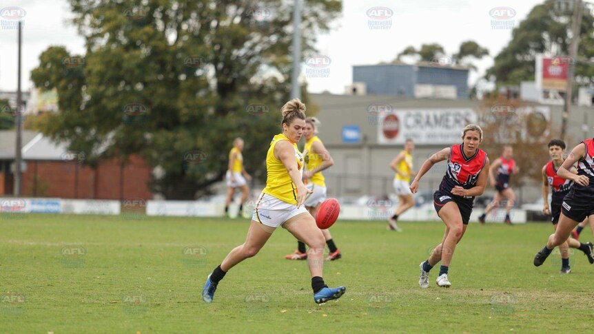 Jordann Hickey, the first Centralian to be selected into the AFLW