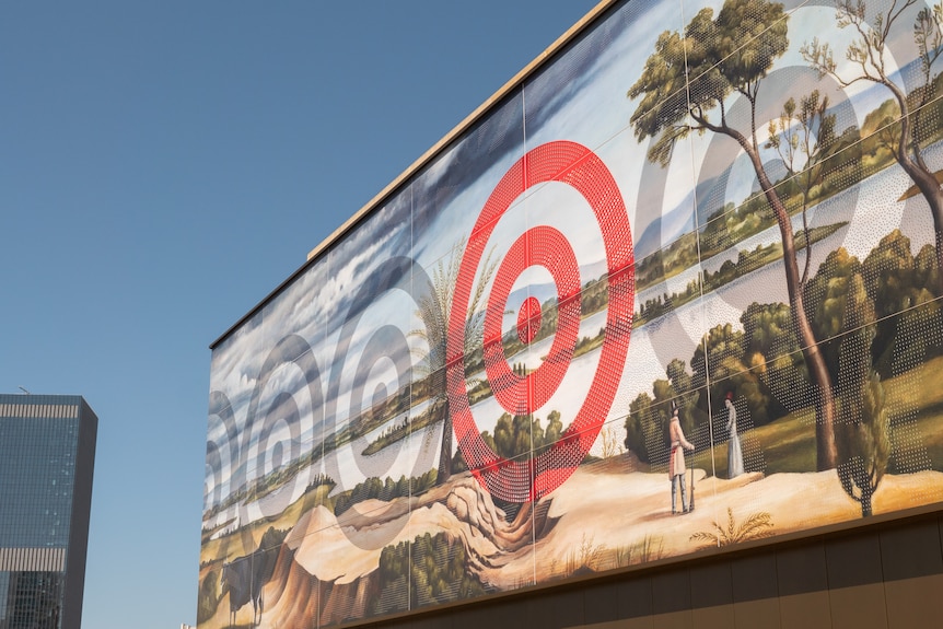 A 34 meter work of artist Noongar by Christopher Pease 