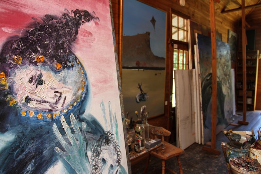 A glimpse inside Arthur Boyd's studio