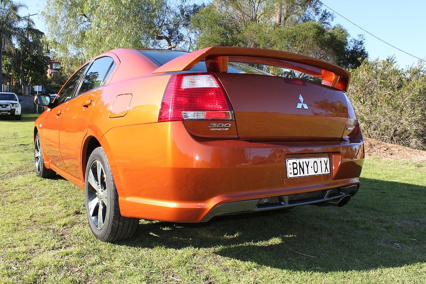 The back of a Mitsubishi 380