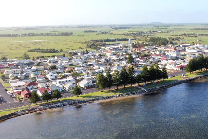 Aerial picture of Port MacDonnell township