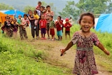 Children at Salyantar camp in Nepal