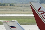 For 50 minutes the two planes sat side by side on the tarmac in Vienna