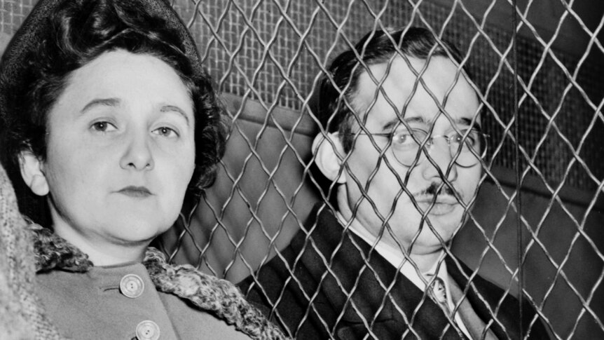 Close up photo of Ethel and Julis Rosenberg who were executed for espionage in 1953