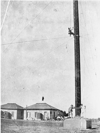 The Broome Coastal Radio Station in the early 1900s.