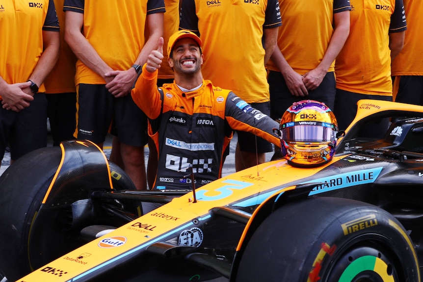 Daniel Ricciardo before his final race with McLaren