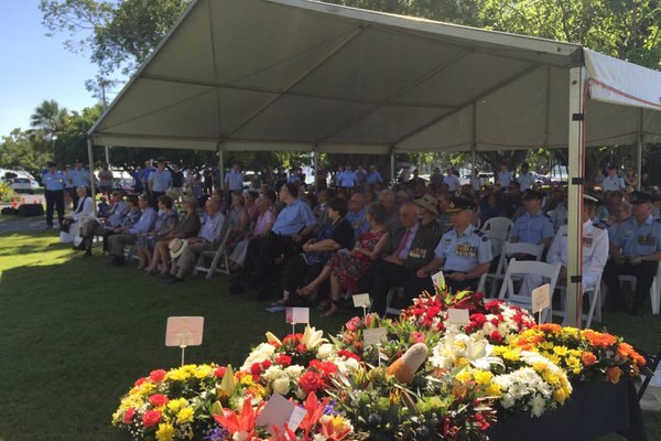 About 100 people attended the memorial, which was held on the Cairns Esplanade.