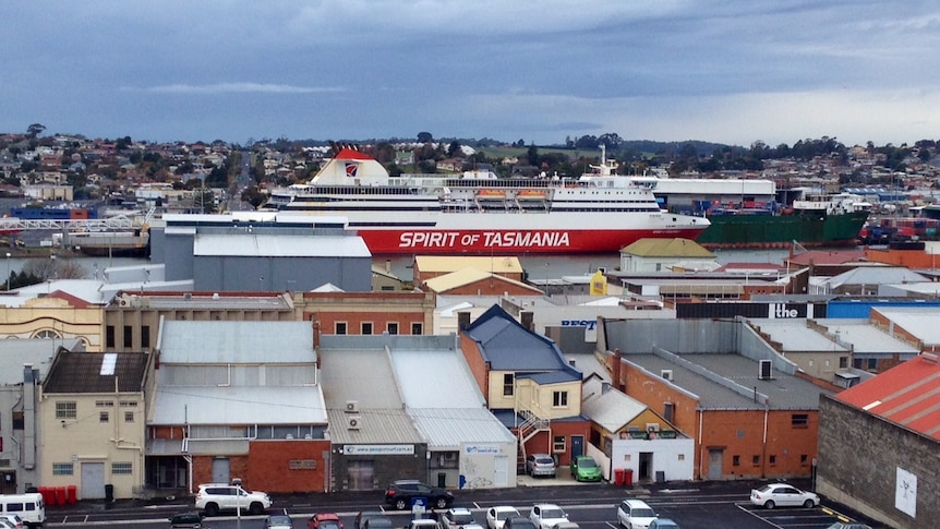 Devonport with Spirit of Tasmania at dock
