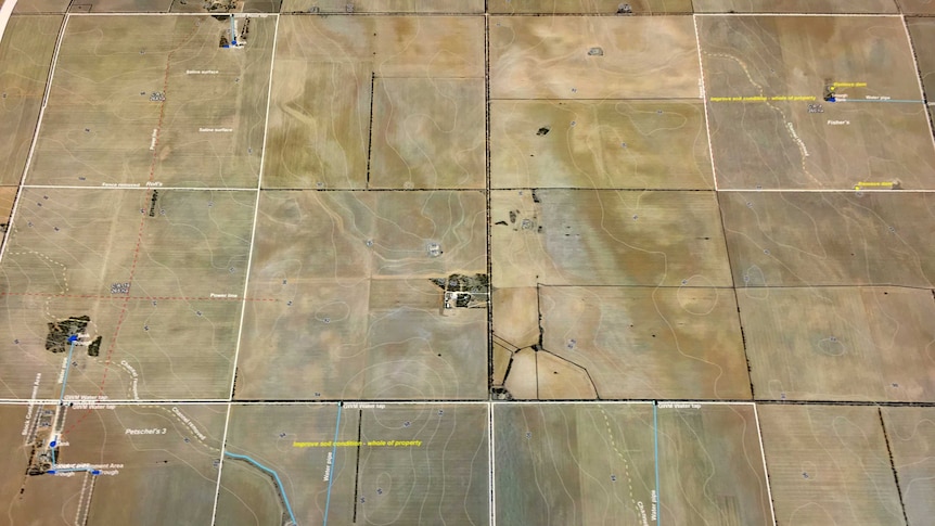 Aerial map of Victorian Mallee