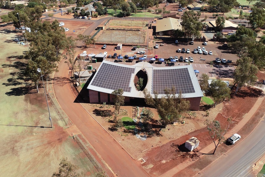 An aerial photo of the new PAMS health facility in Newman