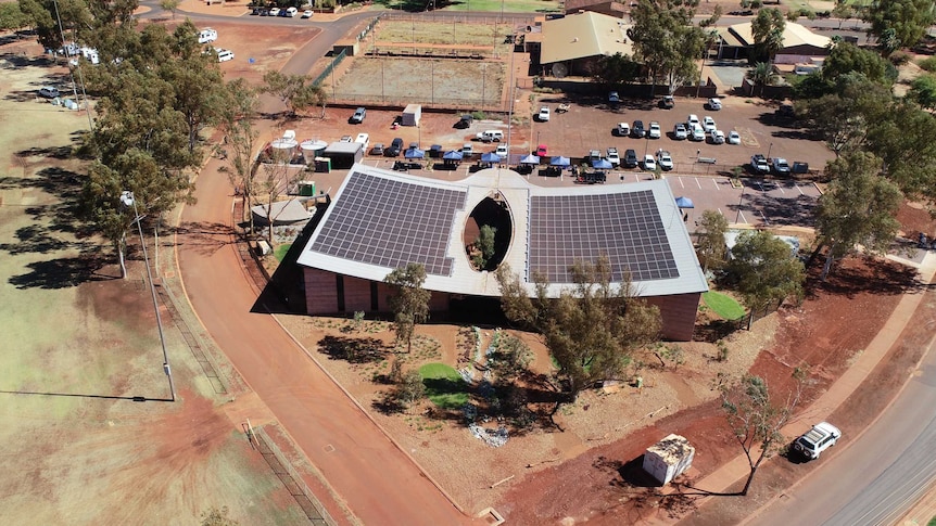 An aerial photo of the new PAMS health facility in Newman