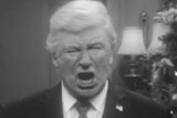 Alec Baldwin as Donald Trump in the Saturday Night Live It's a Wonderful Life-themed sketch.