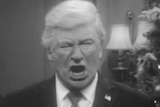 Alec Baldwin as Donald Trump in the Saturday Night Live It's a Wonderful Life-themed sketch.