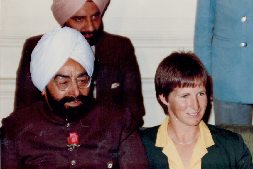 Meeting Indian President Zail Singh 1984