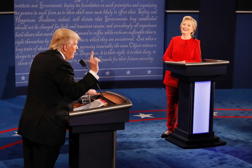 Donald Trump and Hillary Clinton meet in the first debate