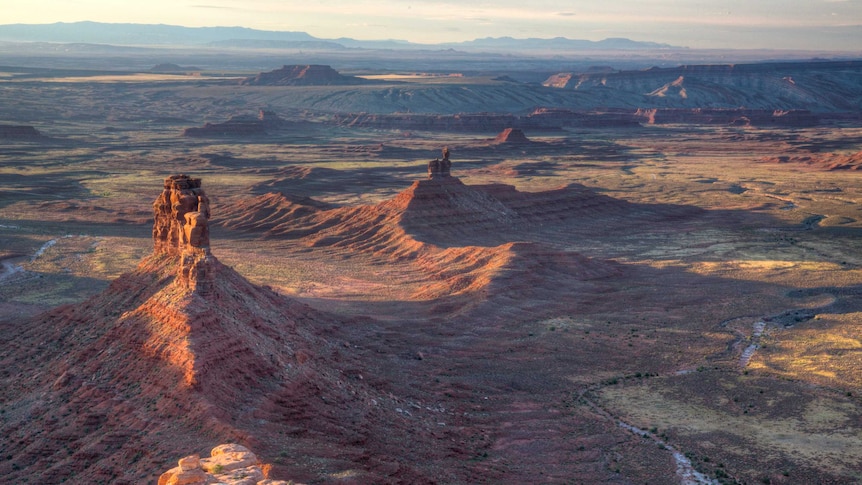 A desert landscape in the Bears Ears National Monument Park