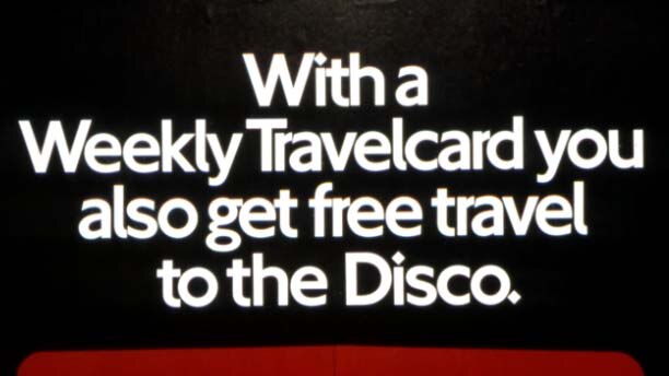 Free travel to disco on London Underground