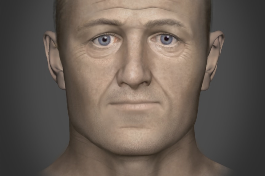 A reconstruction of what William's facial features would have looked like