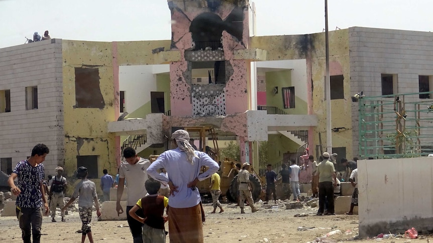 Suicide bomb attack in Aden, Yemen