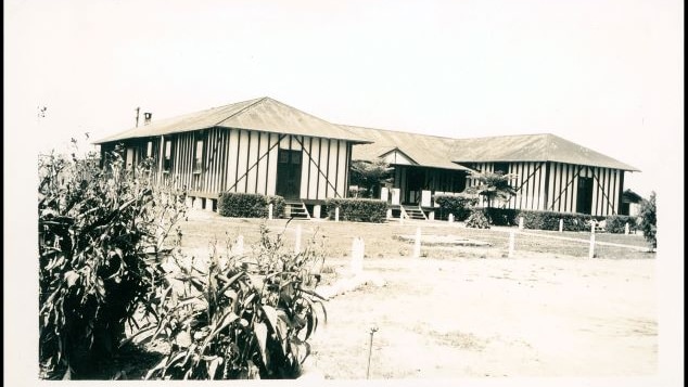 black and white photo of the exterior of the Kinchela Boys Home