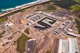 The Victorian Desalination Project under construction near Wonthaggi.