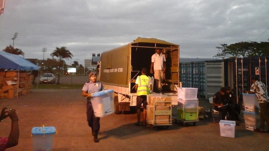 Vote counting in Fiji