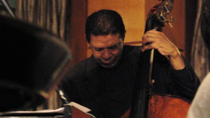 Buster Williams playing bass at a jazz club