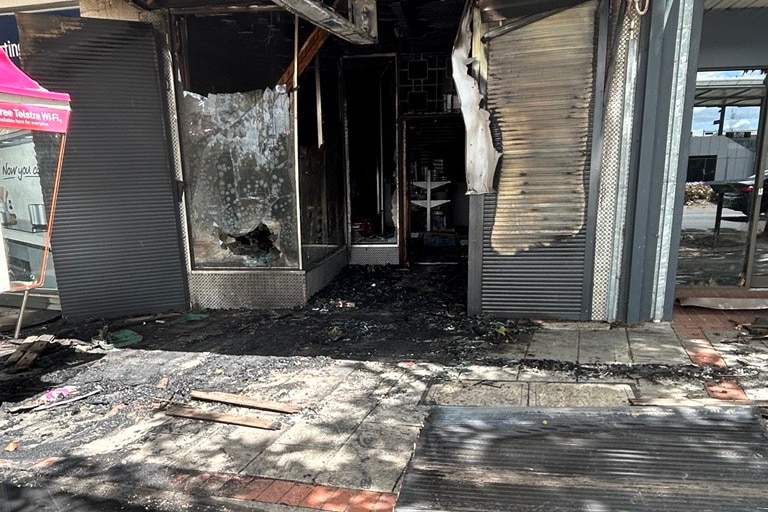 tobacco shop burnt in morwell 