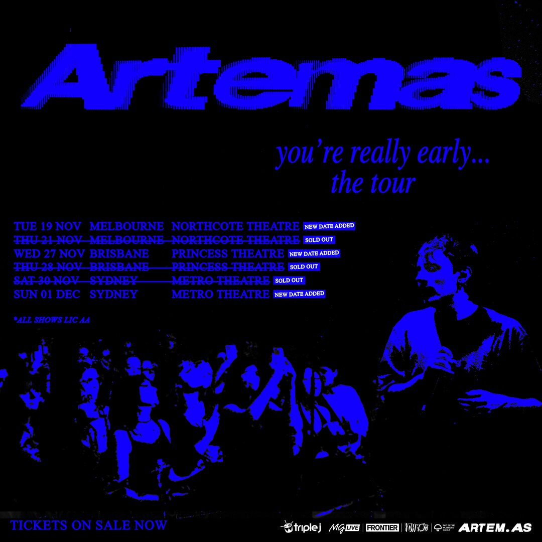 Artemas locks in first-ever Australian east coast tour - triple j
