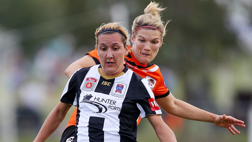 Friend turned foe: Lisa De Vanna (front) scored two against former club Brisbane (Getty: Chris Hyde)