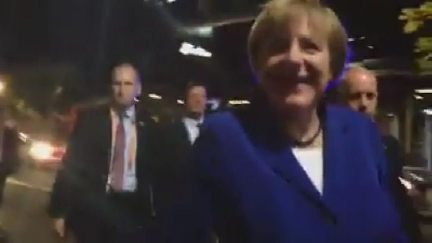 G20: German chancellor Angela Merkel meets Brisbane locals