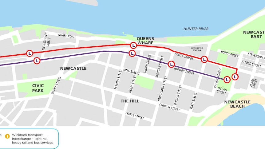 Newcastle light rail options