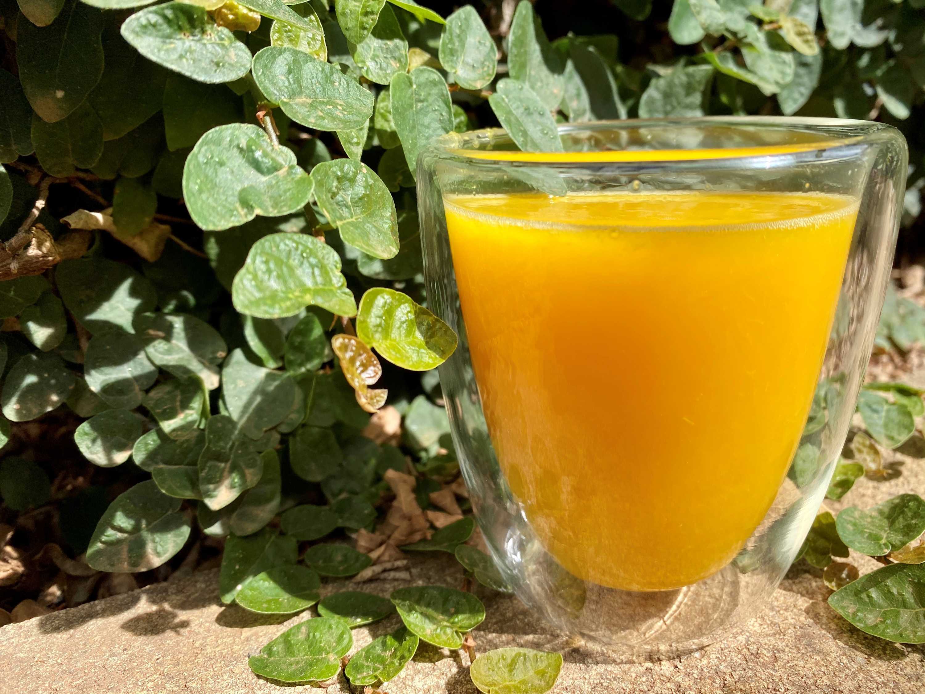 Fresh, no added sugar orange juice