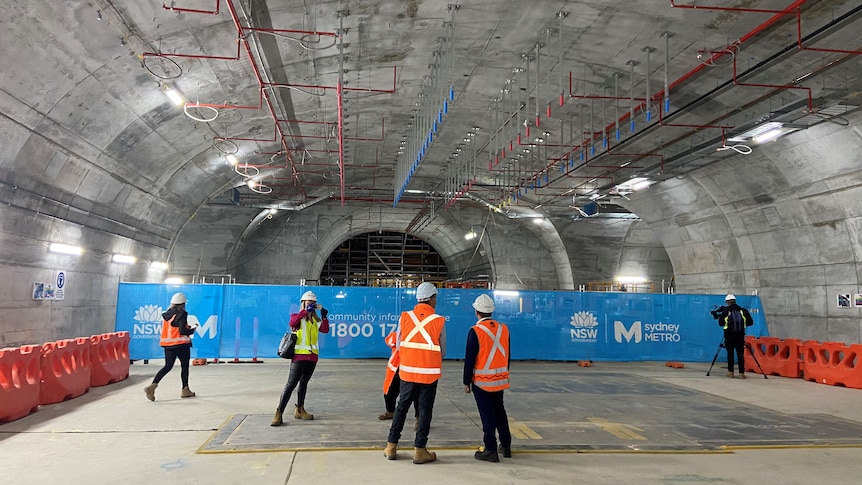 Inside a tunnel