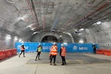 Inside a tunnel