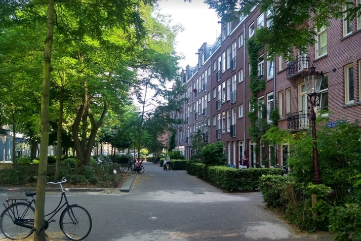 A woonerf (Dutch for "living area") in Amsterdam.