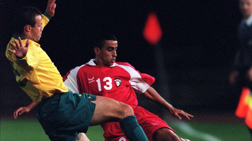 Lucas Neill in action for the Olyroos in 2000
