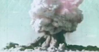 A mushroom cloud from one of the nuclear test blasts at Maralinga.