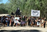 100 protesters march through the Leard State Forest