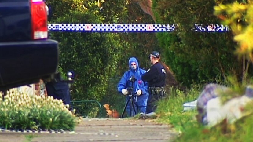 Forensic police at Lakemba after stabbing death