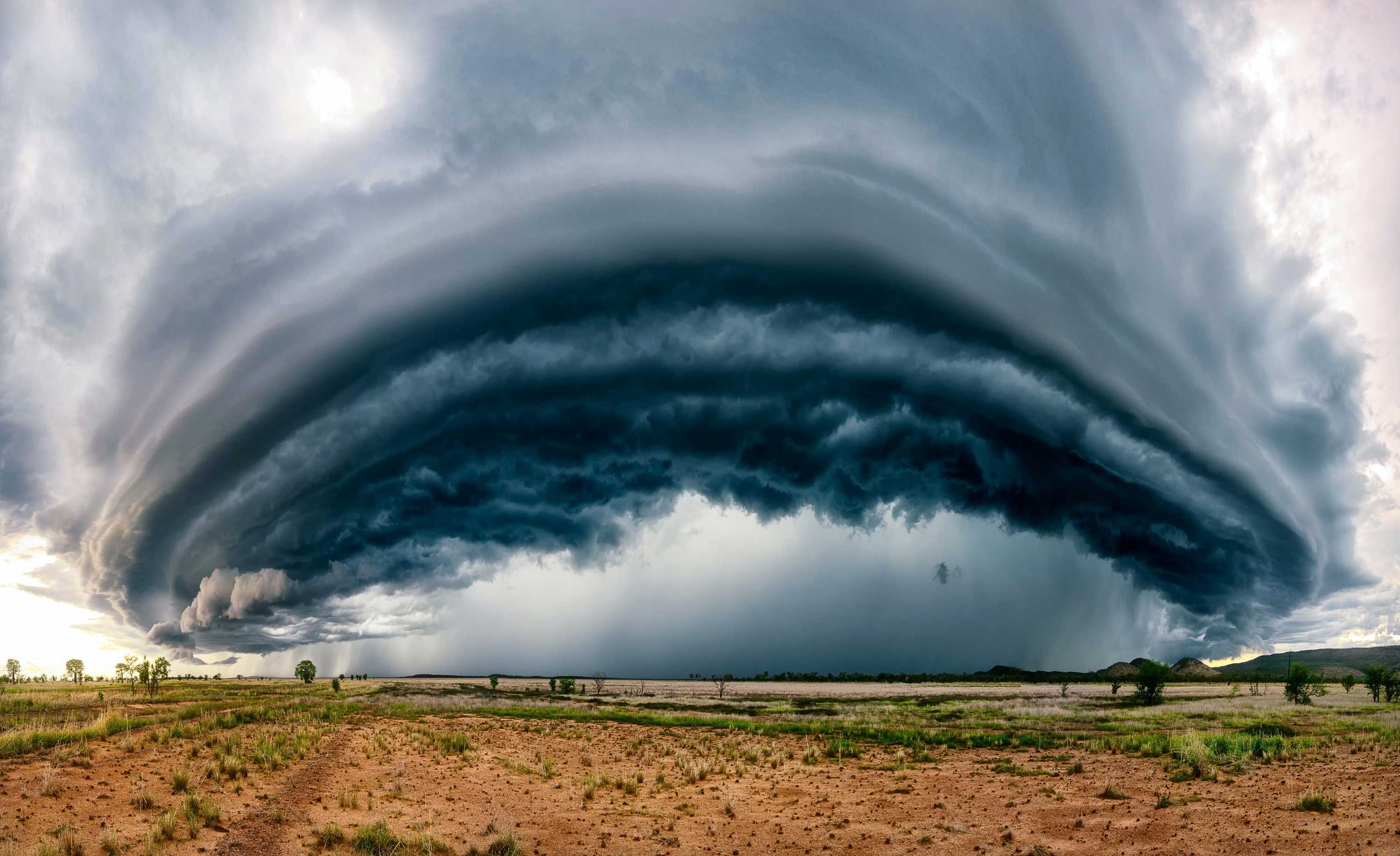 Storm cell over northern Australia
