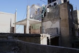 The destroyed home belonging to the family of alleged Hamas member Ibrahim al-Akari