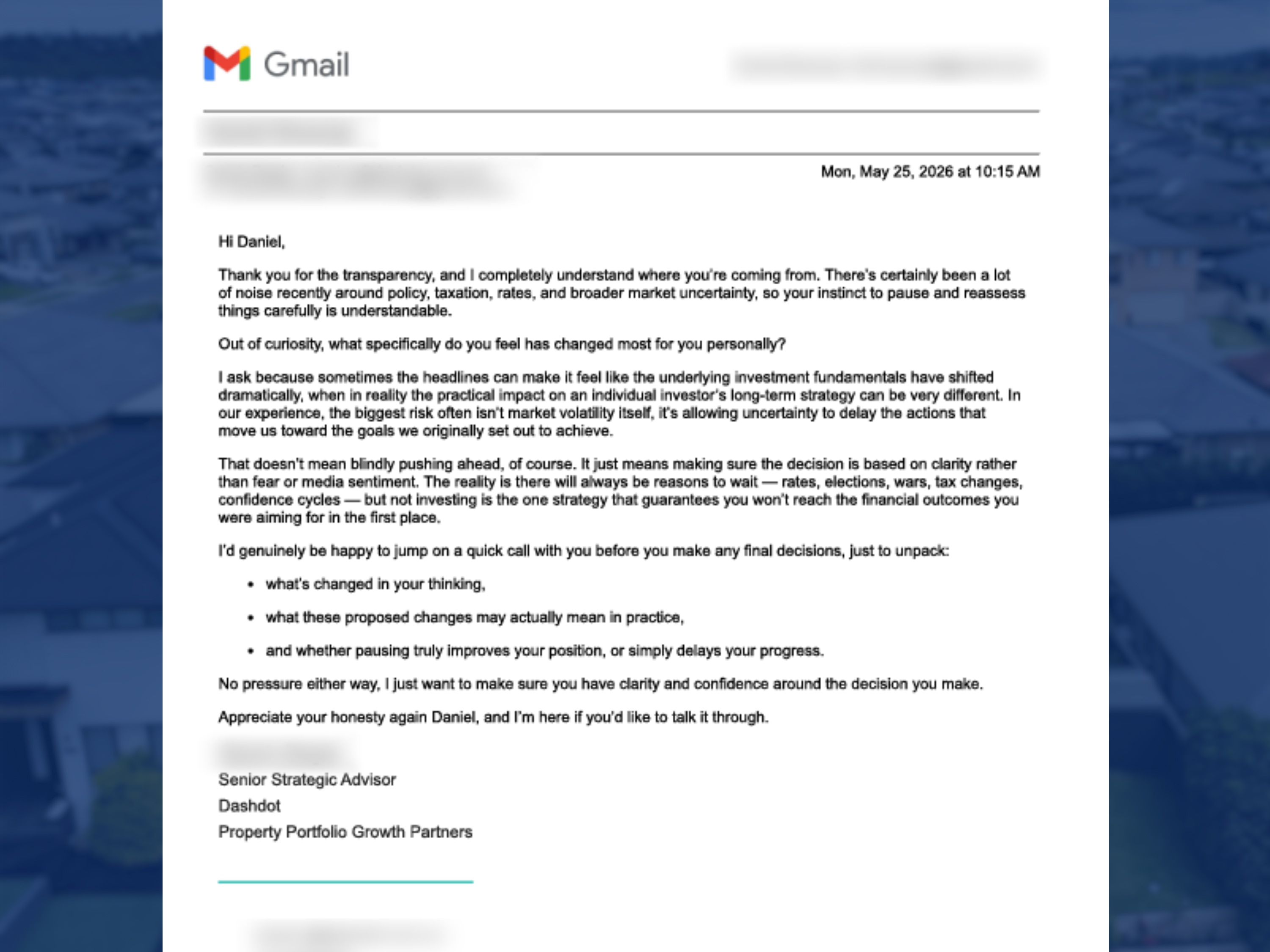 An email with gmail at the top.