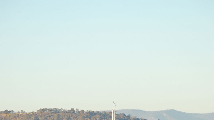 Anzac Parade and Parliament House, Canberra