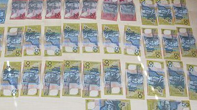 Cash seized at Port Lincoln