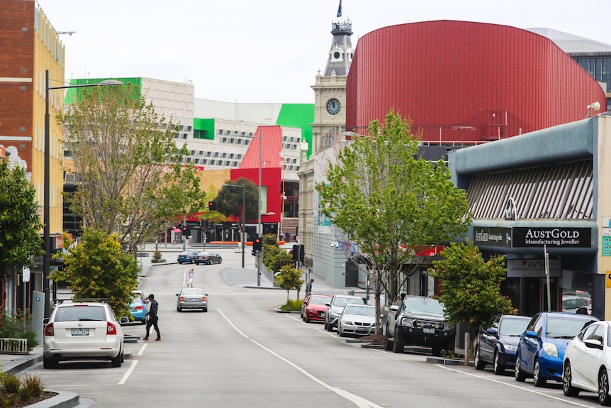 A street scene in central Dandenong.