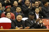 Dennis Rodman with Kim Jong-un