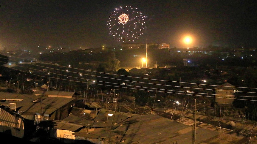 Fireworks in Nairobi